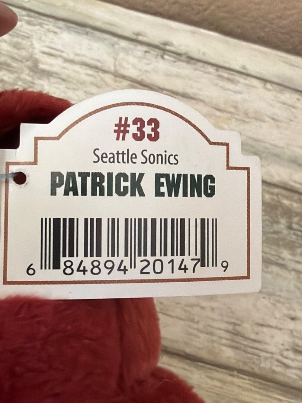 Vintage 2000 Patrick Ewing Seattle Sonics Limited Treasures Pro Bear Plush - Picture 10 of 11